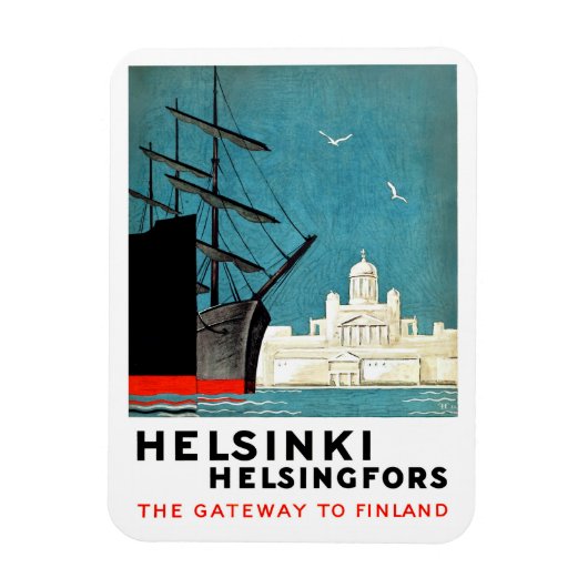 Helsinki haven, magneet (Verticaal)