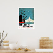 Helsinki, Helsingfors, toegangspoort tot Finland,  Poster (Keuken)