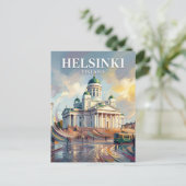 Helsinki Kathedraal Finland Briefkaart (Staand voorkant)