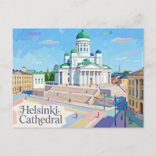 Helsinki-kathedraal Finland Briefkaart