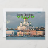 Helsinki Kathedraal, Finland Feestdagenkaart (Voorkant)