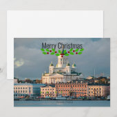 Helsinki Kathedraal, Finland Feestdagenkaart (Voorkant / Achterkant)
