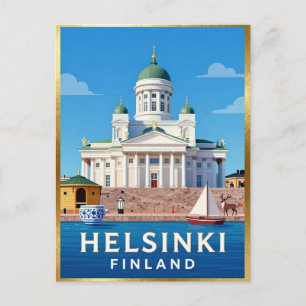 Helsinki Kathedraal Finse Kuststad Briefkaart