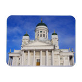 Helsinki kathedraal in de winter sneeuw magneet (Horizontaal)