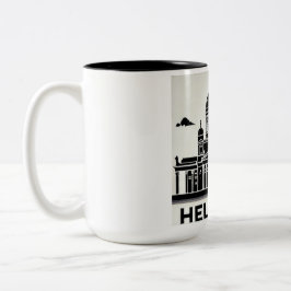 Helsinki koffiemok  tweekleurige koffiemok