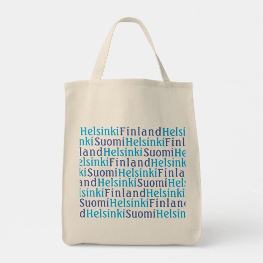 Helsinki Landmarks Canvas tas (Achterkant)