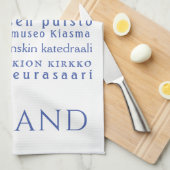 Helsinki Landmarks Kitchen Towel Theedoek (Quarter Fold)