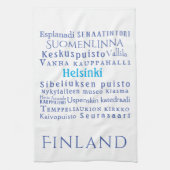 Helsinki Landmarks Kitchen Towel Theedoek (Verticaal)