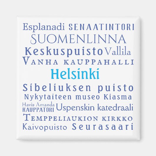 Helsinki Landmarks Magneet (Voorkant)