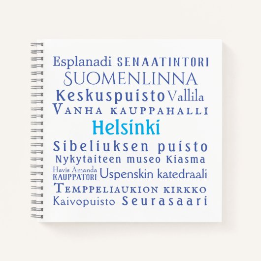 Helsinki Landmarks Notitieboek (Voorkant)