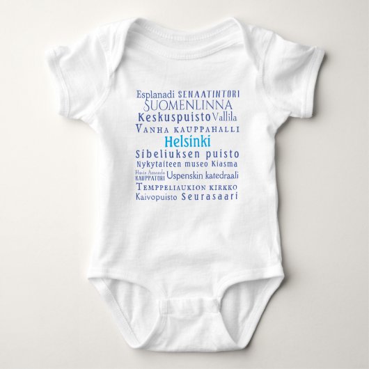 Helsinki Landmarks Romper (Voorkant)