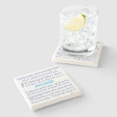 Helsinki Landmarks Stenen Onderzetter (Zijkant)