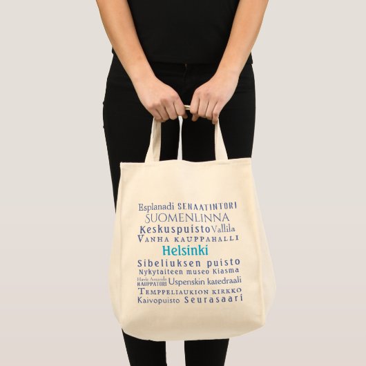Helsinki Landmarks Tote Bag (Voorkant (product))