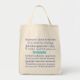 Helsinki Landmarks Tote Bag
