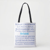 Helsinki Landmarks Tote Bag (Voorkant)