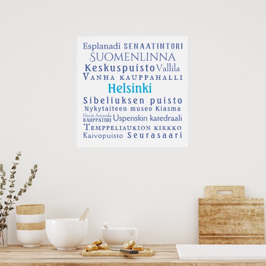 Helsinki Landmarks Value Poster Paper (Matte) (Keuken)