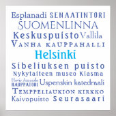 Helsinki Landmarks Value Poster Paper (Matte) (Voorkant)