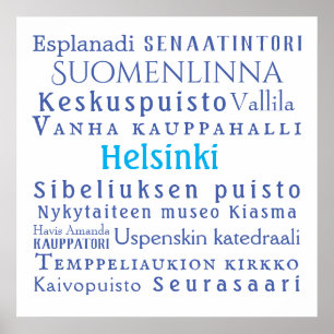 Helsinki Landmarks Value Poster Paper (Matte)