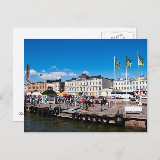 Helsinki Market Square Briefkaart (Voorkant / Achterkant)