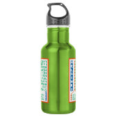 Helsinki Metro Stations aangepaste naam waterfless Waterfles (Achterkant)