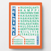Helsinki Metro Stations plaque Fotoplaat (voorkant)