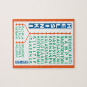 Helsinki Metro Stations puzzel (Horizontaal)