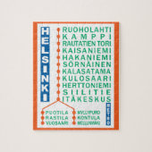 Helsinki Metro Stations puzzel (Verticaal)