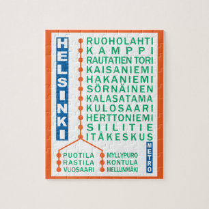 Helsinki Metro Stations puzzel