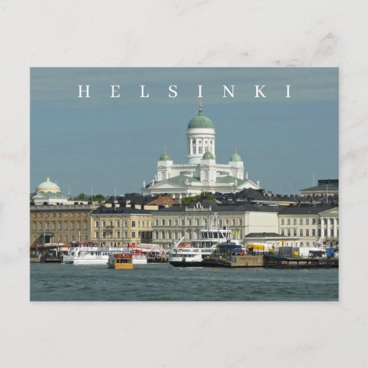 Helsinki panorama-uitzicht ansichtkaart briefkaart (Voorkant)