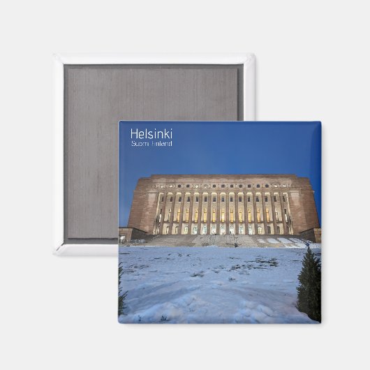 Helsinki-parlement Magnet (Voorkant / Achterkant)