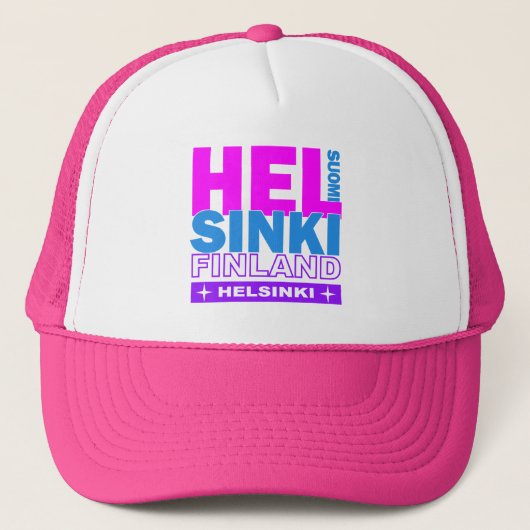Helsinki-pet - kies kleur trucker pet (Voorkant)