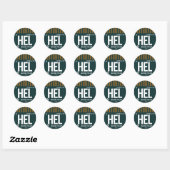 Helsinki - Reis Tag Ronde Sticker (Vel)