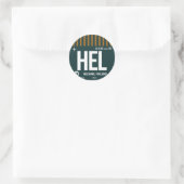 Helsinki - Reis Tag Ronde Sticker (Tas)