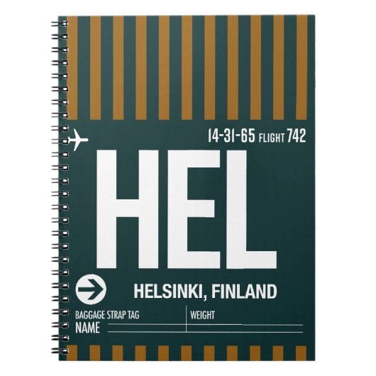Helsinki - Reisjournaal Notitieboek (Voorkant)