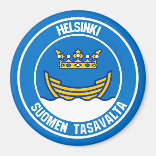 Helsinki Round Emblem Magneet