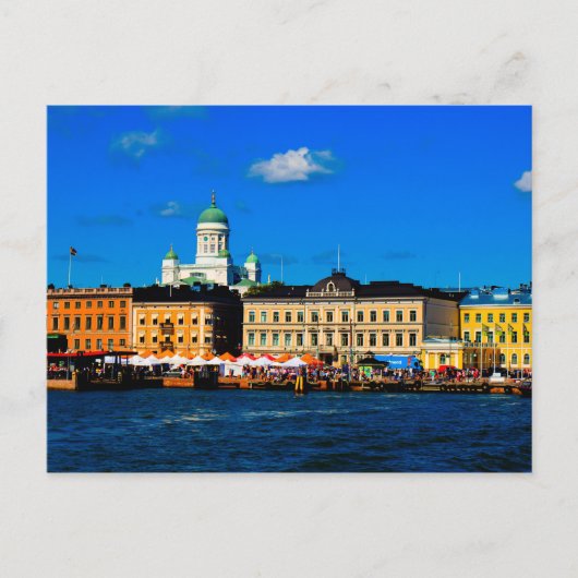 Helsinki Skyline Briefkaart (Voorkant)