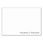 Helsinki Skyline Kaart (Achterkant)