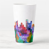 Helsinki Skyline Latte Mok (Voorkant)