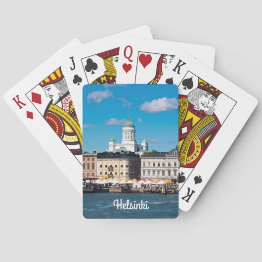 Helsinki Skyline Pokerkaarten (Achterkant)