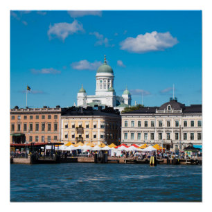 Helsinki Skyline Poster