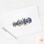 Helsinki Skyline Ronde Sticker (Envelop)