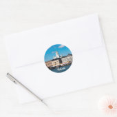 Helsinki Skyline Ronde Sticker (Envelop)