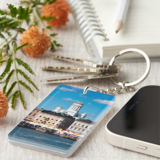 Helsinki Skyline Sleutelhanger (Voorkant Rechts)