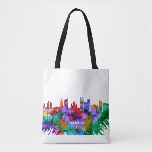Helsinki Skyline Tote Bag (Voorkant)