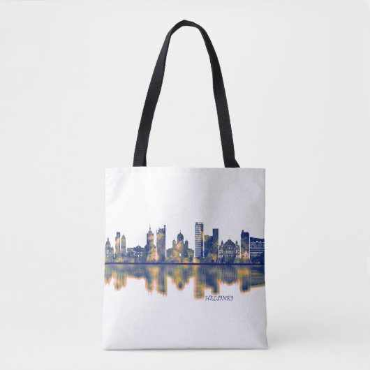 Helsinki Skyline Tote Bag (Voorkant)