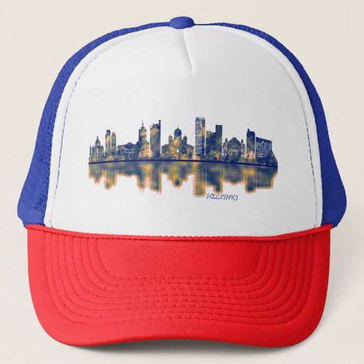 Helsinki Skyline Trucker Pet (Voorkant)