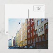 Helsinki-straat Briefkaart (Voorkant / Achterkant)