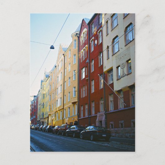 Helsinki-straat Briefkaart (Voorkant)