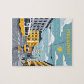 Helsinki Tram – Stedelijk landschap van Finland Legpuzzel (Horizontaal)