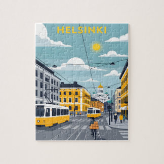 Helsinki Tram – Urban Finland Cityscape Legpuzzel